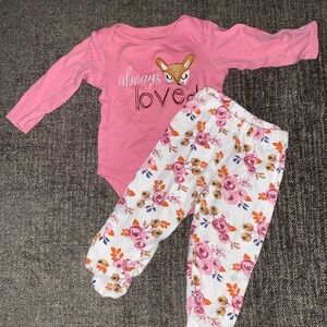 Pink 'Always Loved' Kids Pajama Set